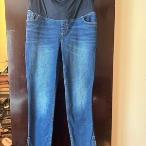 Old Navy Women's Cropped Denim Pants - Dark Blue